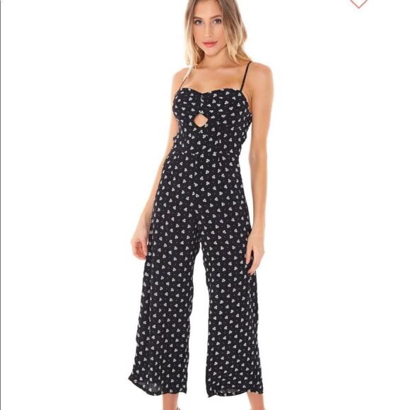 Blue Life Elle Jumpsuit Black Tulip Dot size XS - Picture 4 of 15